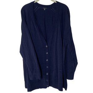 Talbots Plus Petite Button‎ Up Cardigan Sweater Womens 3XP Cotton Blend Casual